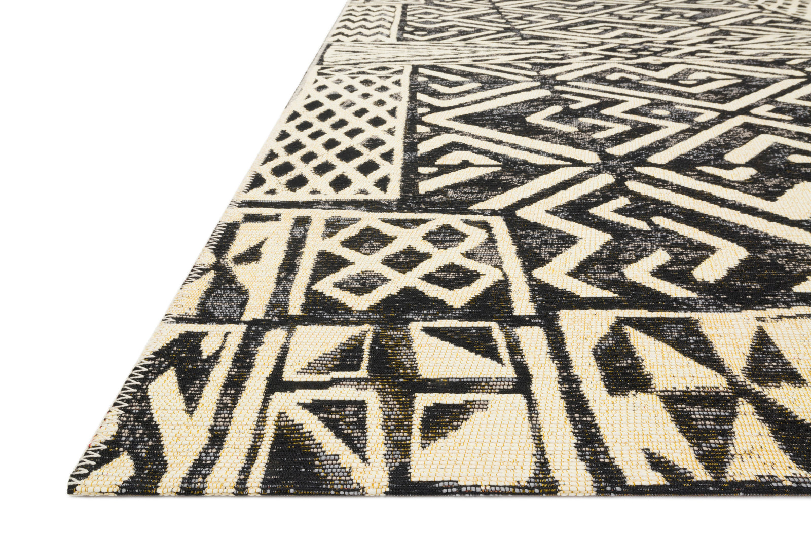 Mika Ivory / Black — a Loloi rug at Laurie Yapp Home.