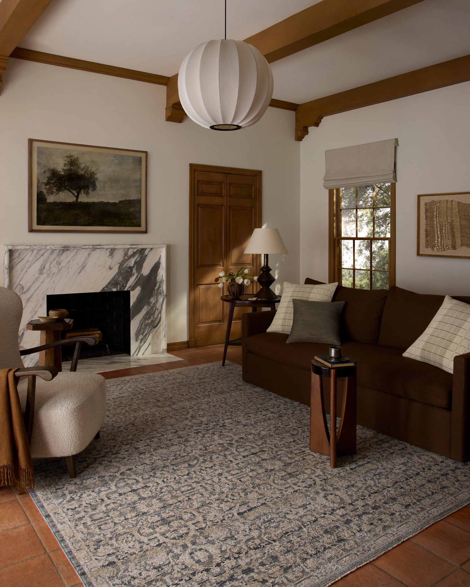 Milena Denim / Natural — a Loloi rug at Laurie Yapp Home.