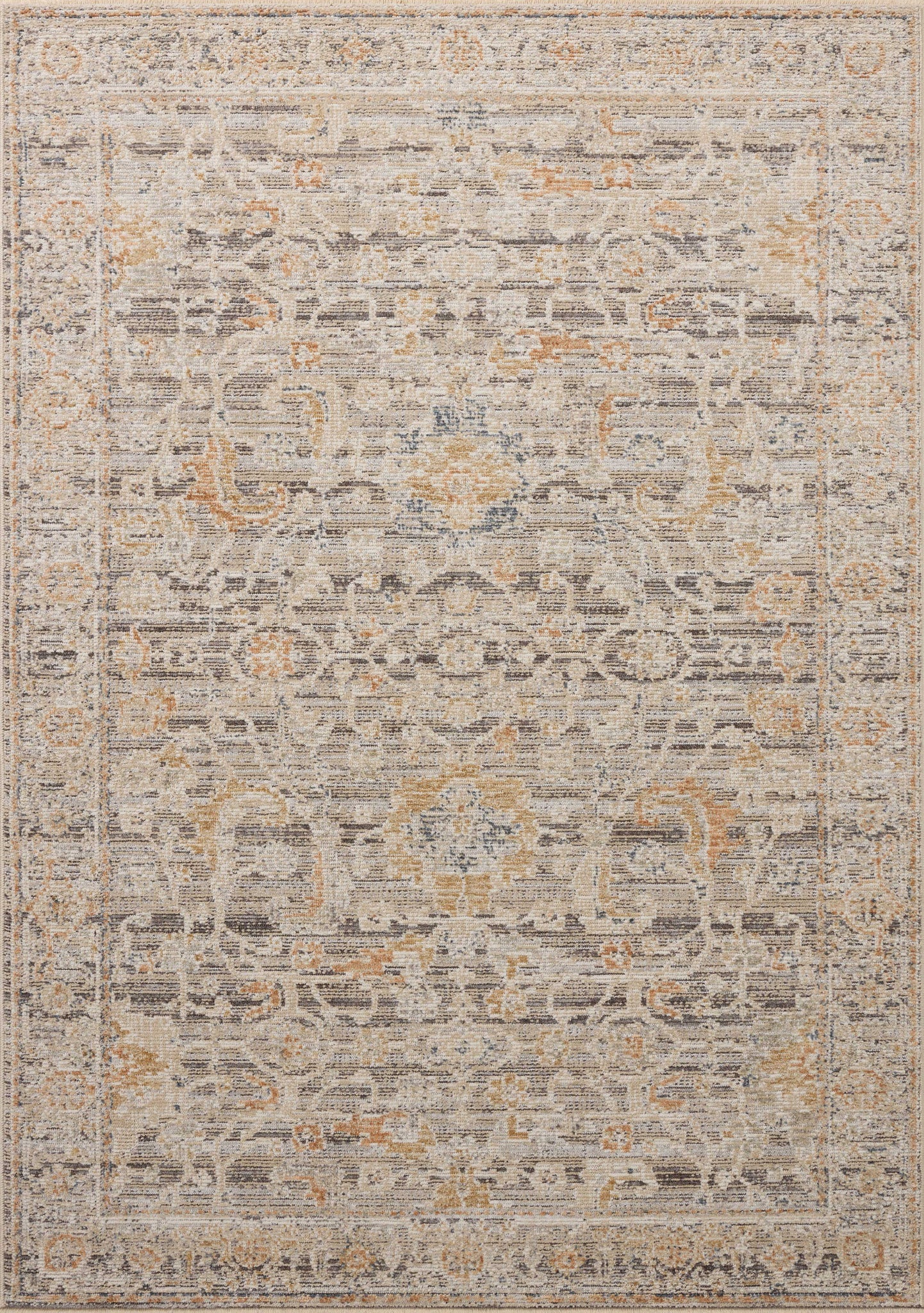 Milena Charcoal / Apricot — a Loloi rug at Laurie Yapp Home.