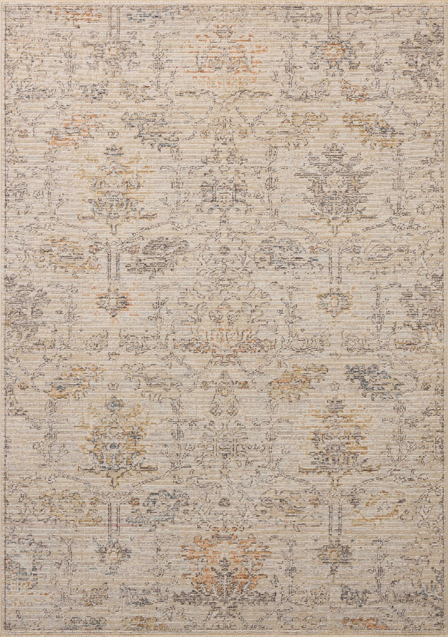 Milena Ivory / Granite — a Loloi rug at Laurie Yapp Home.