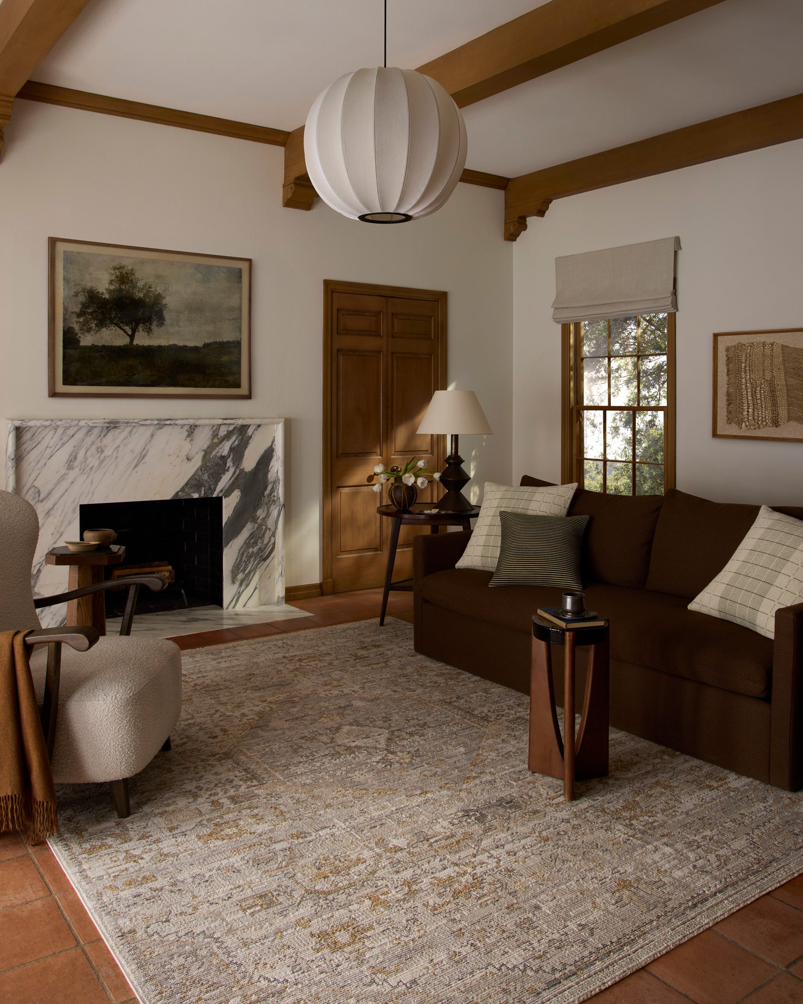 Milena Ivory / Ochre — a Loloi rug at Laurie Yapp Home.