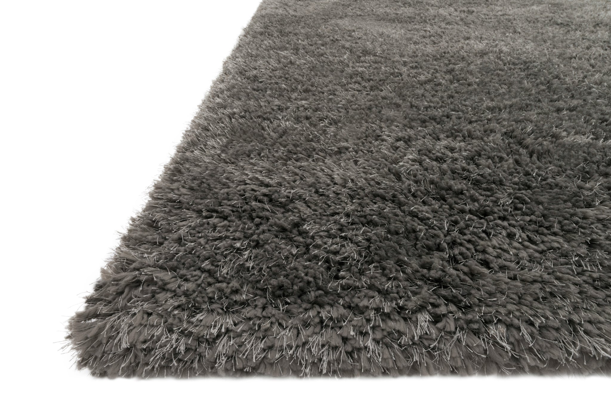 Mila Shag Charcoal shown from another angle.