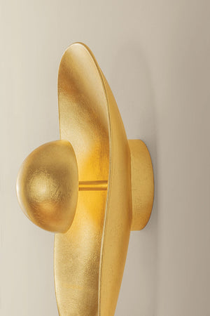 Meena Wall Sconce shown from a second angle to highlight the arm curve and shade silhouette.