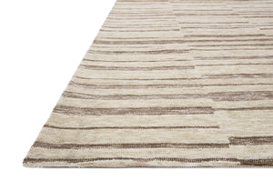Neda Natural / Taupe shown from a different angle to reveal its pattern.