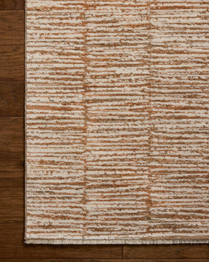Nellie Terracotta / Ivory shown from a different angle to reveal its pattern.