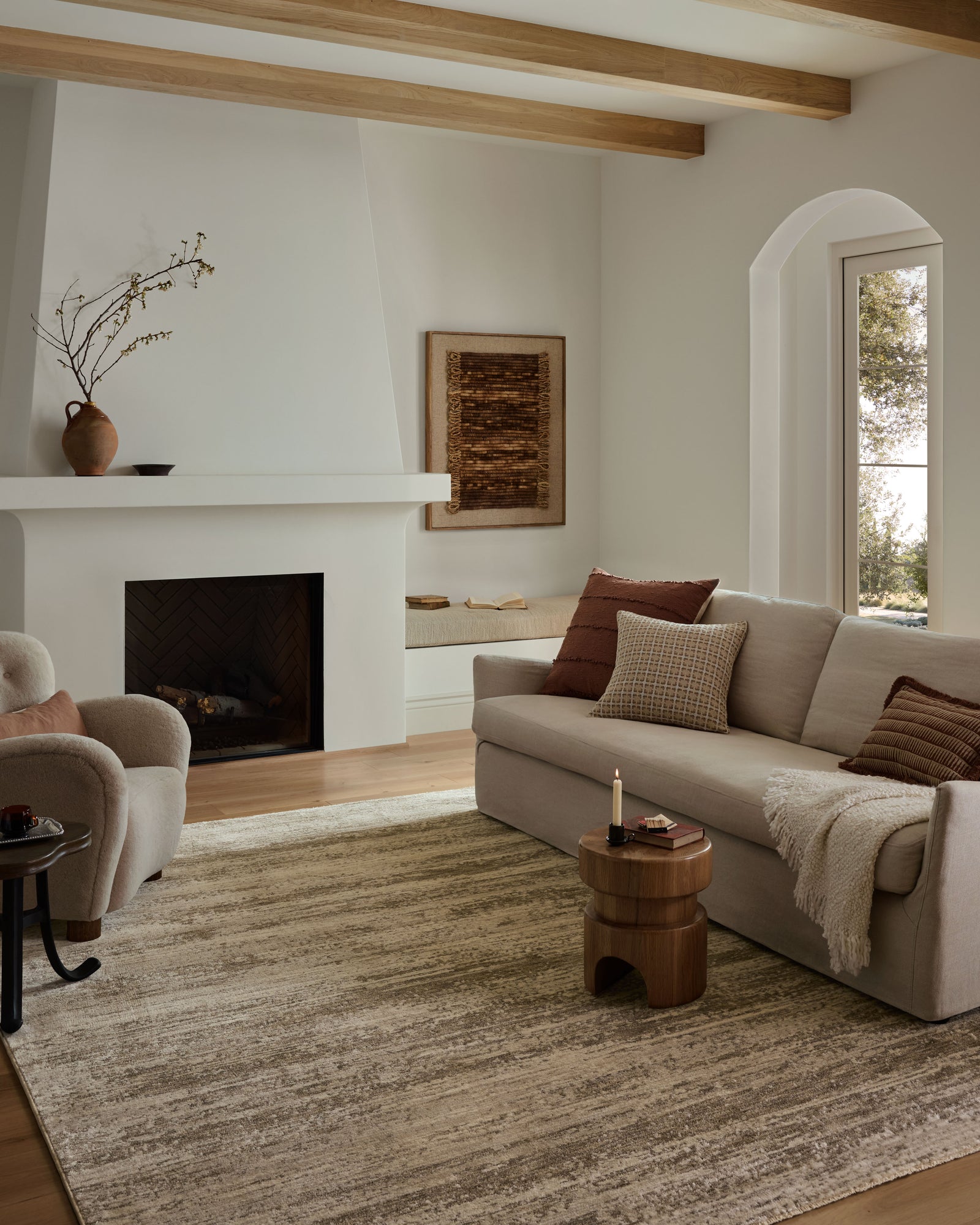 Nellie Ivory / Pebble — a Loloi rug at Laurie Yapp Home.