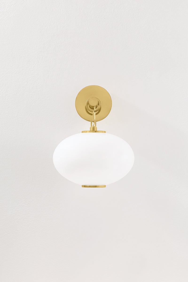 Nephele Wall Sconce — a Corbett wall sconce for bathrooms, hallways, and living rooms at Laurie Yapp Home.