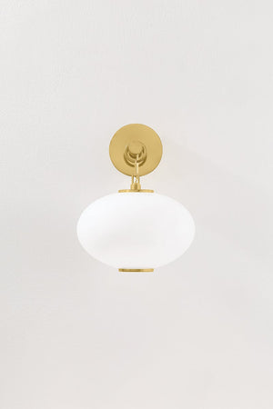 Nephele Wall Sconce shown from a second angle to highlight the arm curve and shade silhouette.