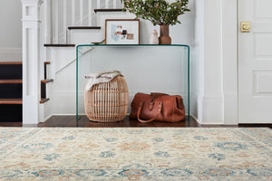 Norabel Ivory / Multi shown from a different angle to reveal its pattern.