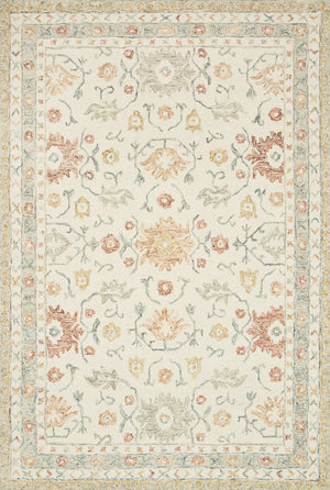 Norabel Ivory / Rust — a Loloi rug at Laurie Yapp Home.
