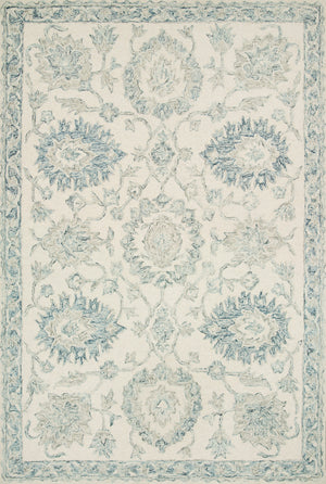 Norabel Ivory / Blue — a Loloi rug at Laurie Yapp Home.