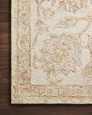 Norabel Ivory / Blush shown from a different angle to reveal its pattern.