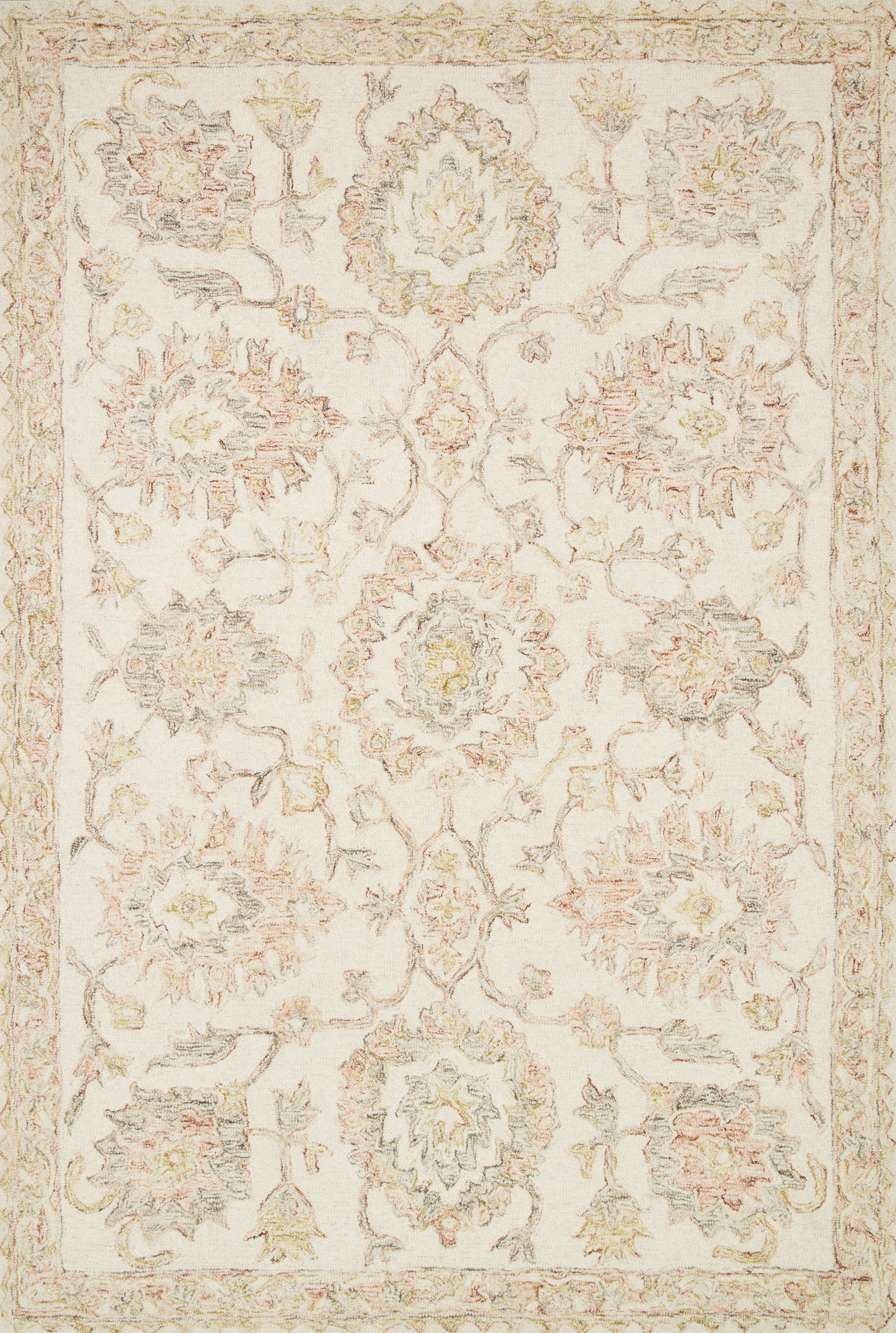 Norabel Ivory / Blush — a Loloi rug at Laurie Yapp Home.