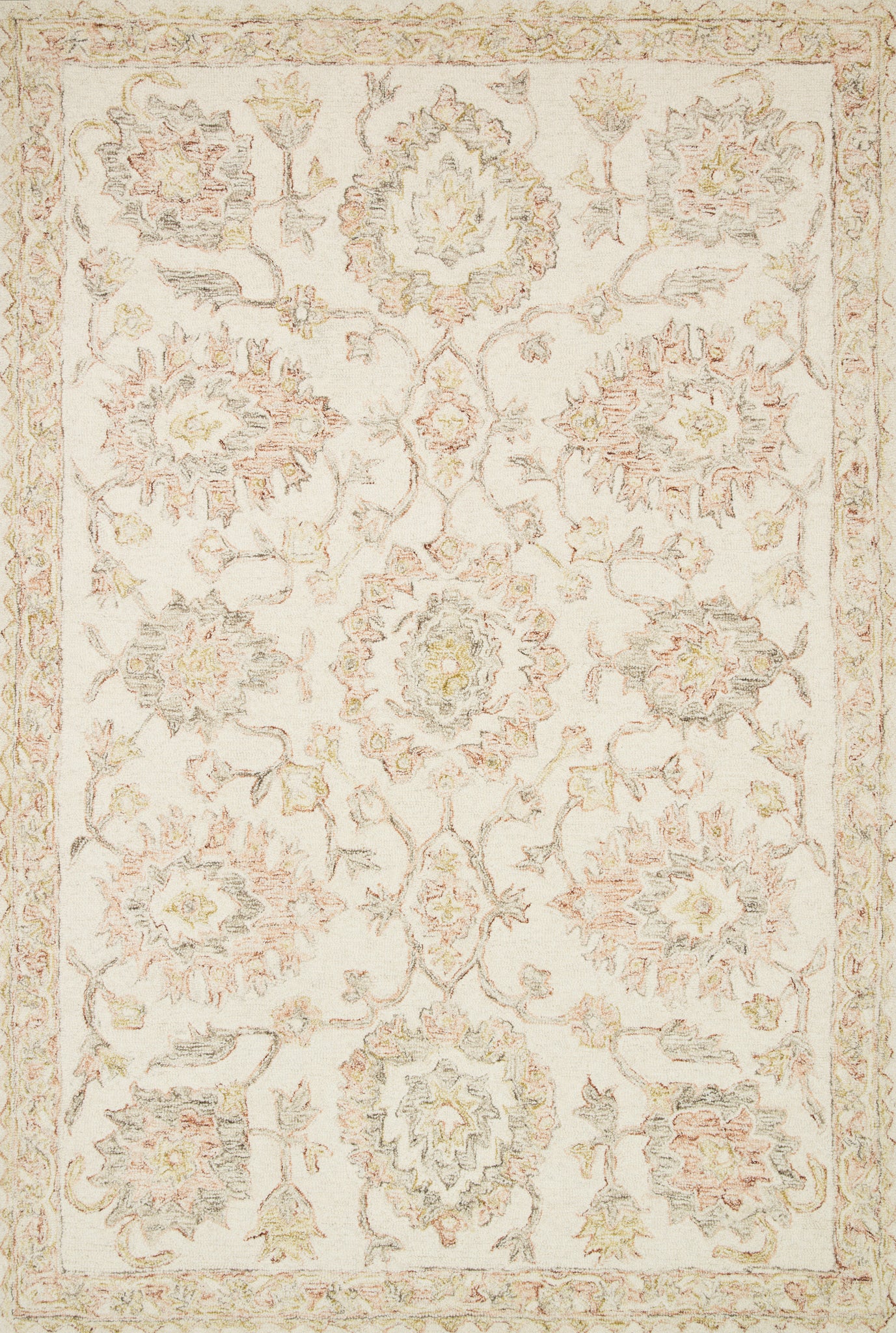 Norabel Ivory / Blush — a Loloi rug at Laurie Yapp Home.