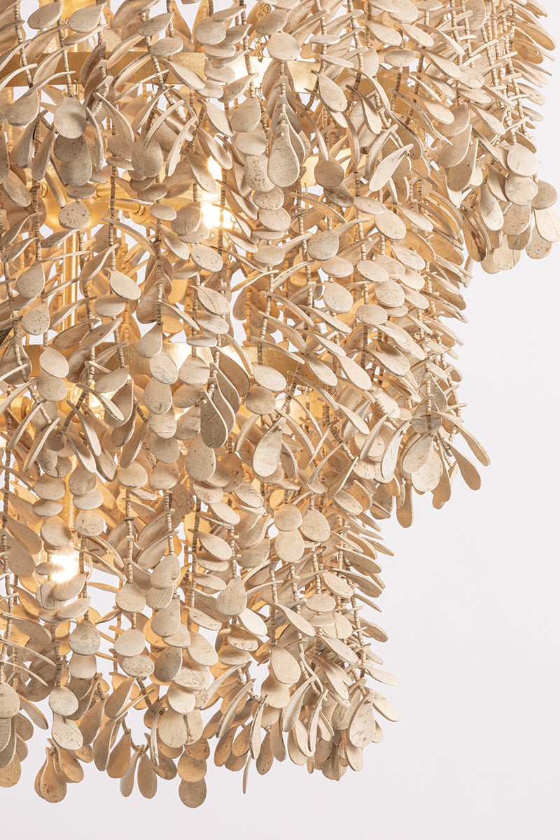 Naxos Chandelier 42" — a Corbett chandelier for dining rooms, entries, and living rooms at Laurie Yapp Home.