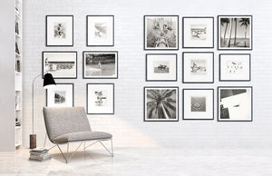 detail view of NOSTALGIA COLLECTION – SUNBATHERS & UMBRELLAS C. 1960 luxury Artwork