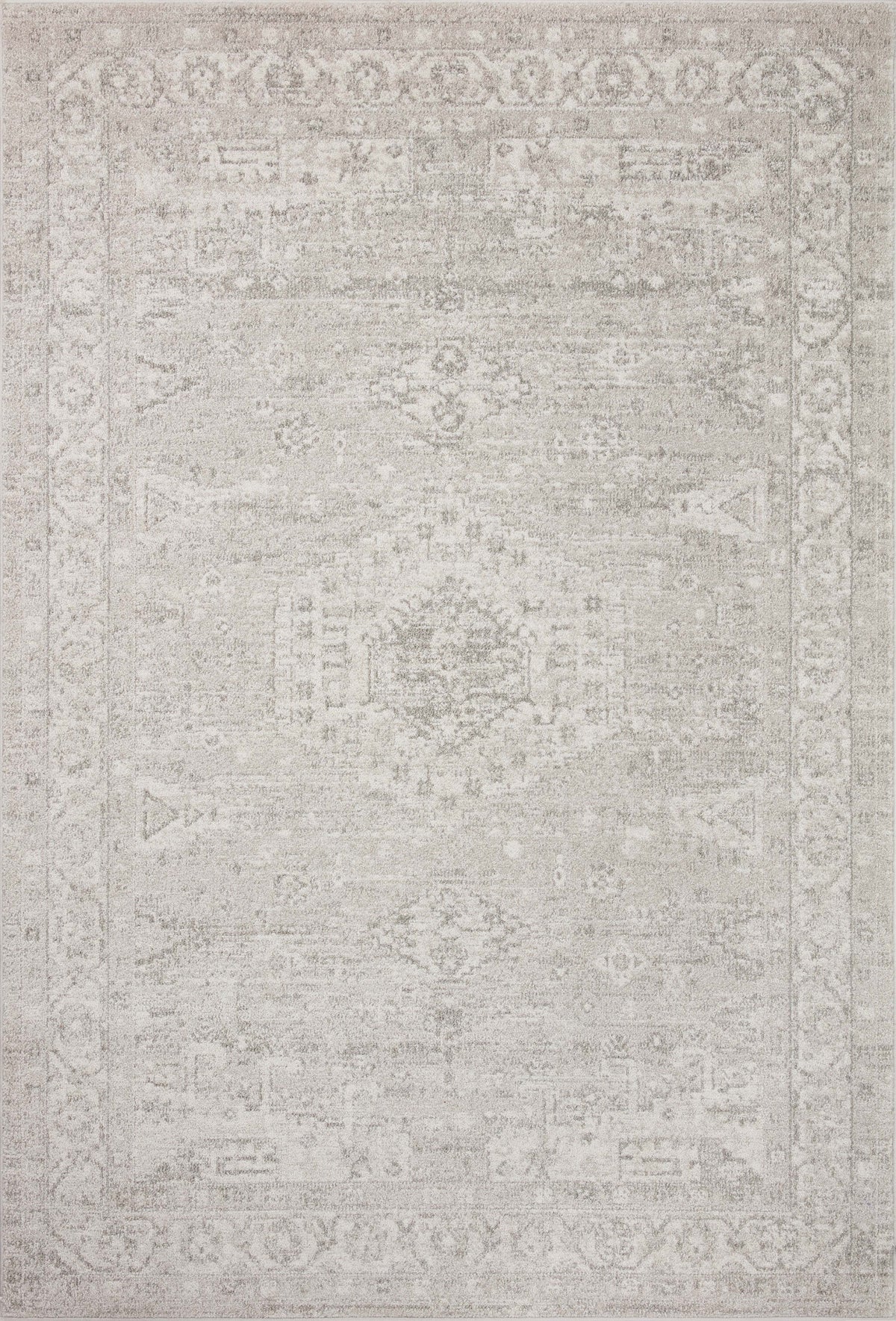 Odette Silver / Ivory — a Loloi rug at Laurie Yapp Home.