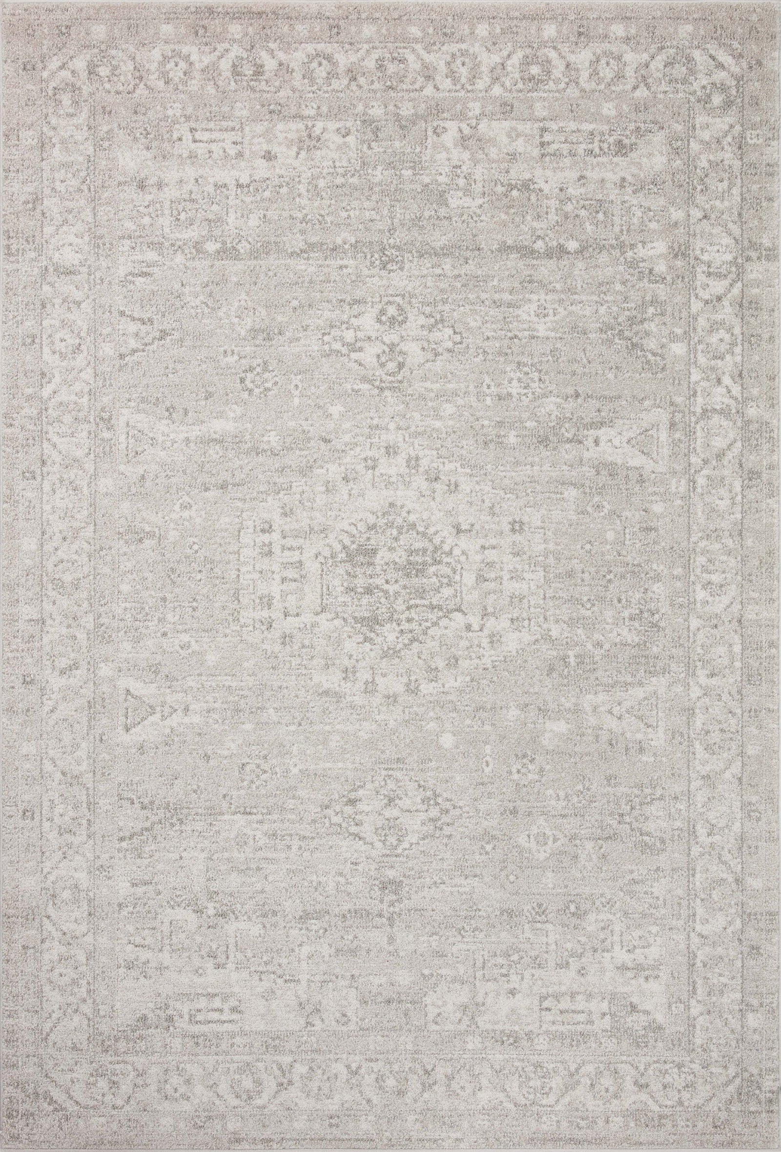 Odette Silver / Ivory — a Loloi rug at Laurie Yapp Home.