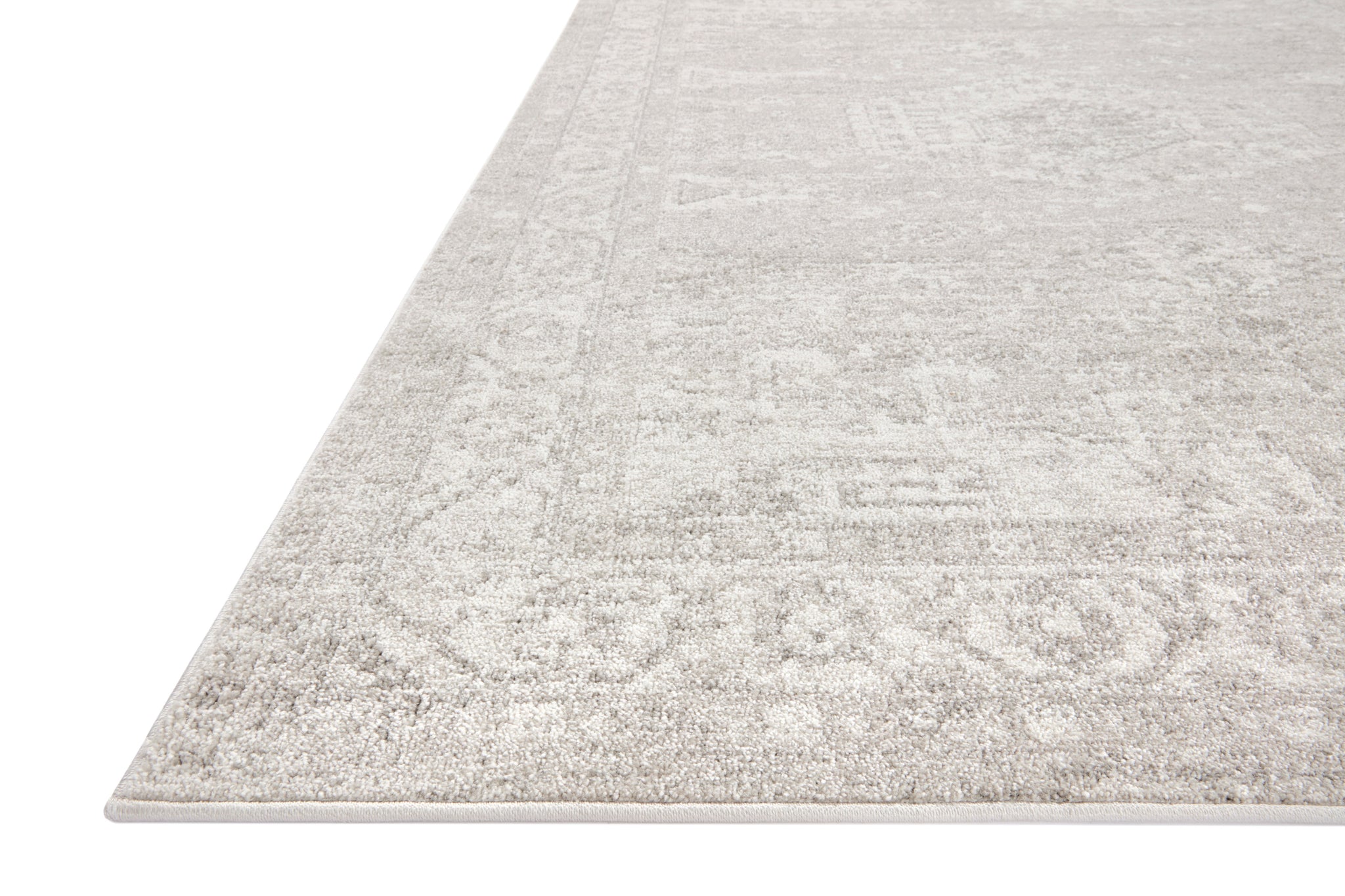 Odette Silver / Ivory shown from a different angle to reveal its pattern.
