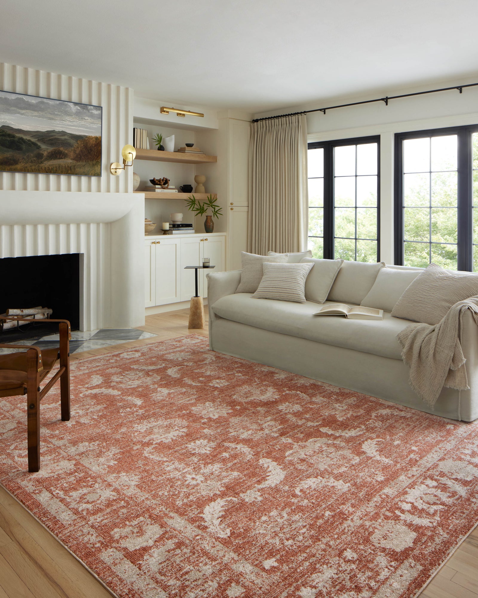 Odette Rust / Ivory — a Loloi rug at Laurie Yapp Home.