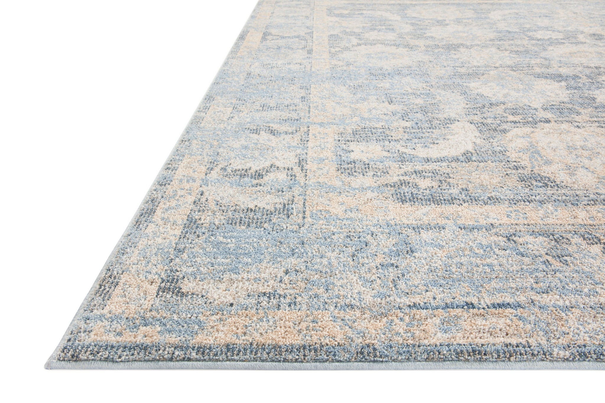 Odette Sky / Beige shown from a different angle to reveal its pattern.