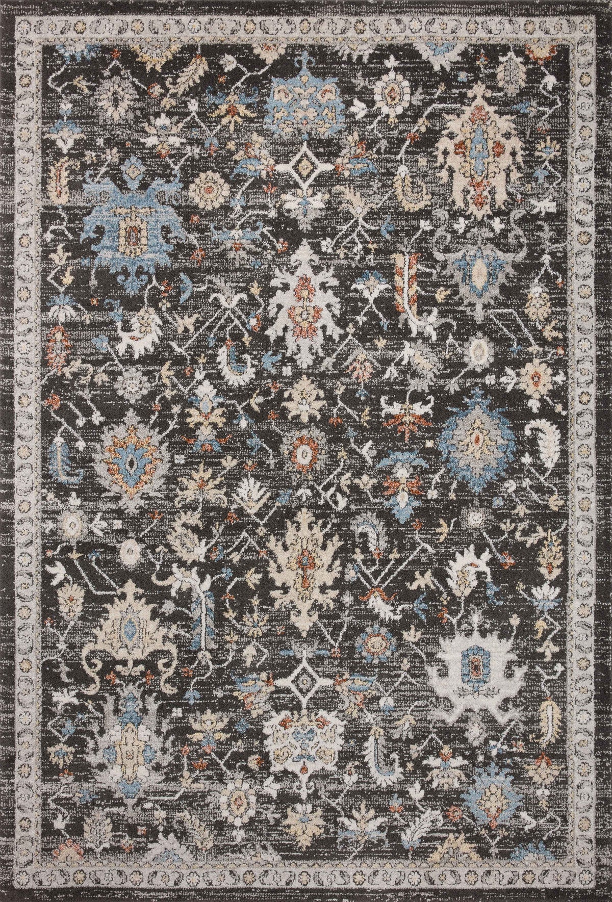 Odette Charcoal / Multi — a Loloi rug at Laurie Yapp Home.