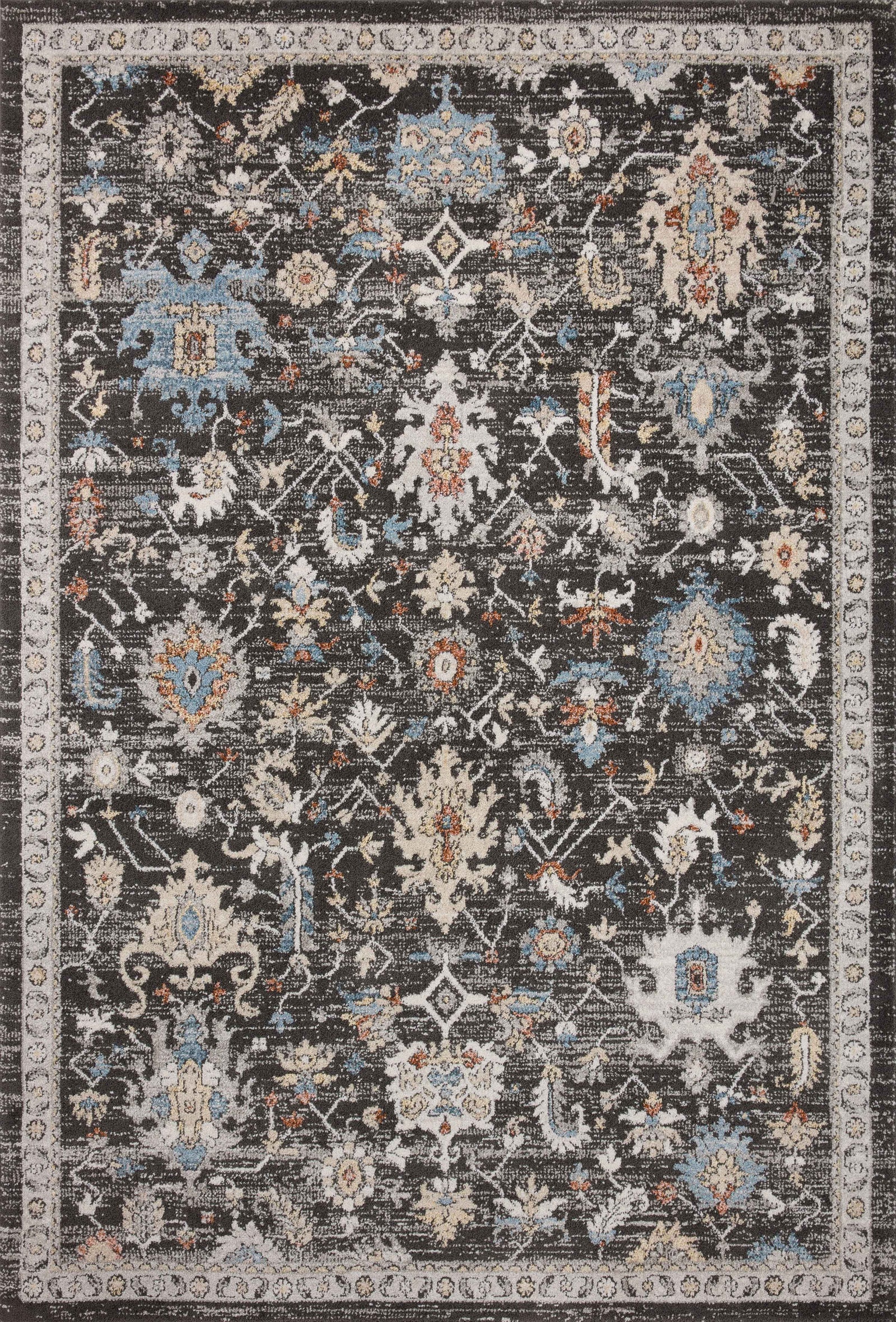 Odette Charcoal / Multi — a Loloi rug at Laurie Yapp Home.