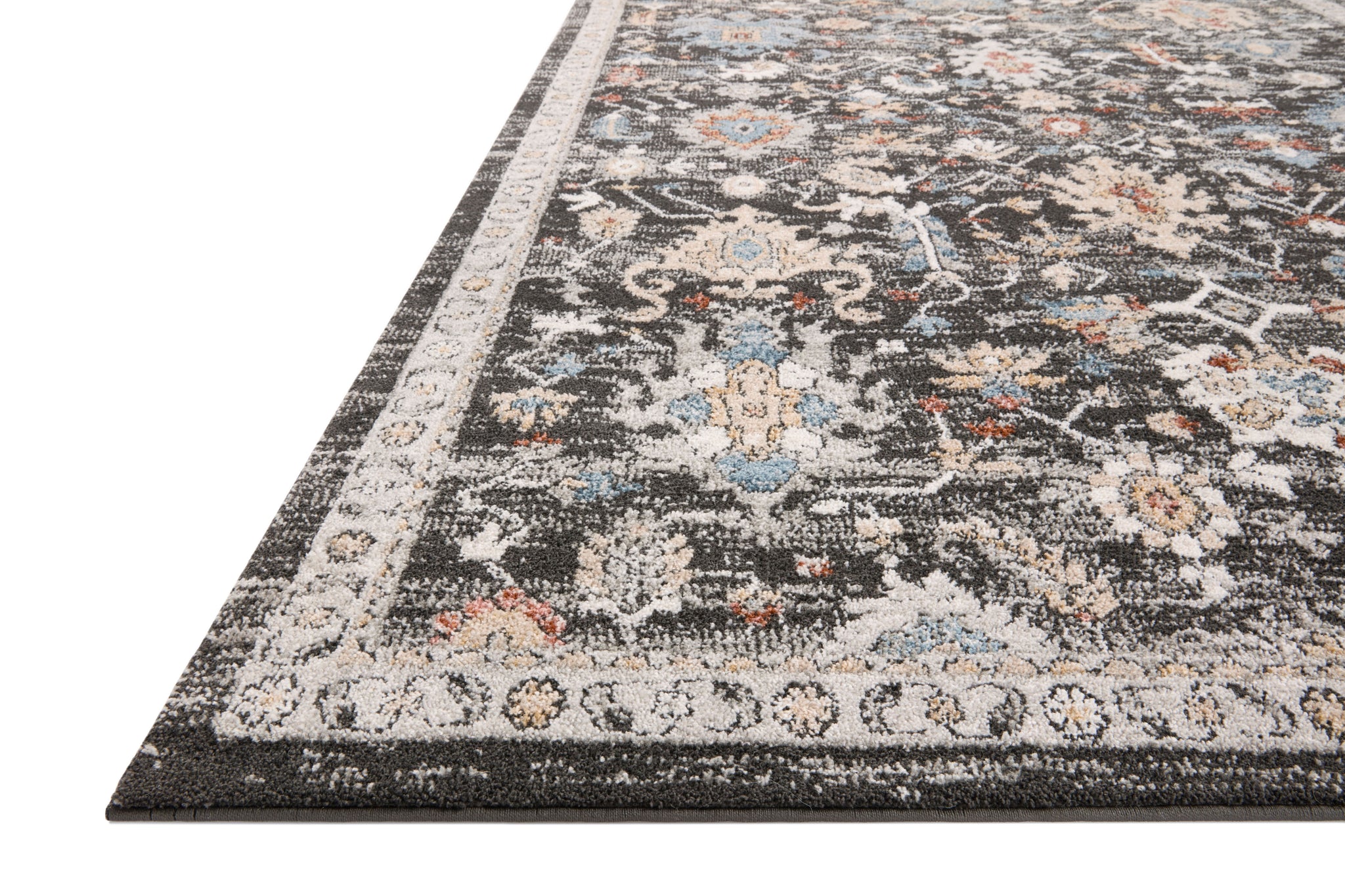 Odette Charcoal / Multi shown from a different angle to reveal its pattern.