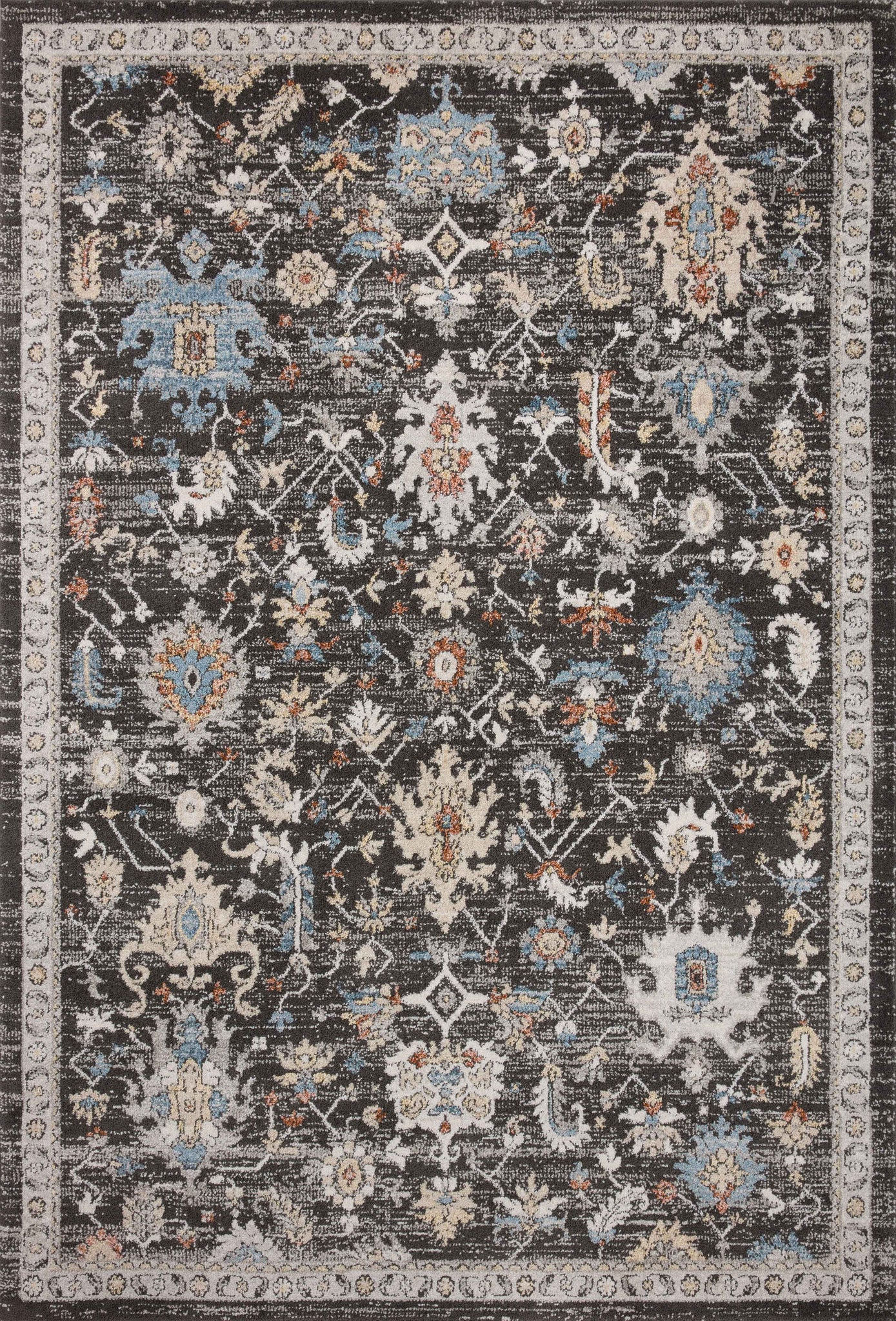 Odette Charcoal / Multi — a Loloi rug at Laurie Yapp Home.