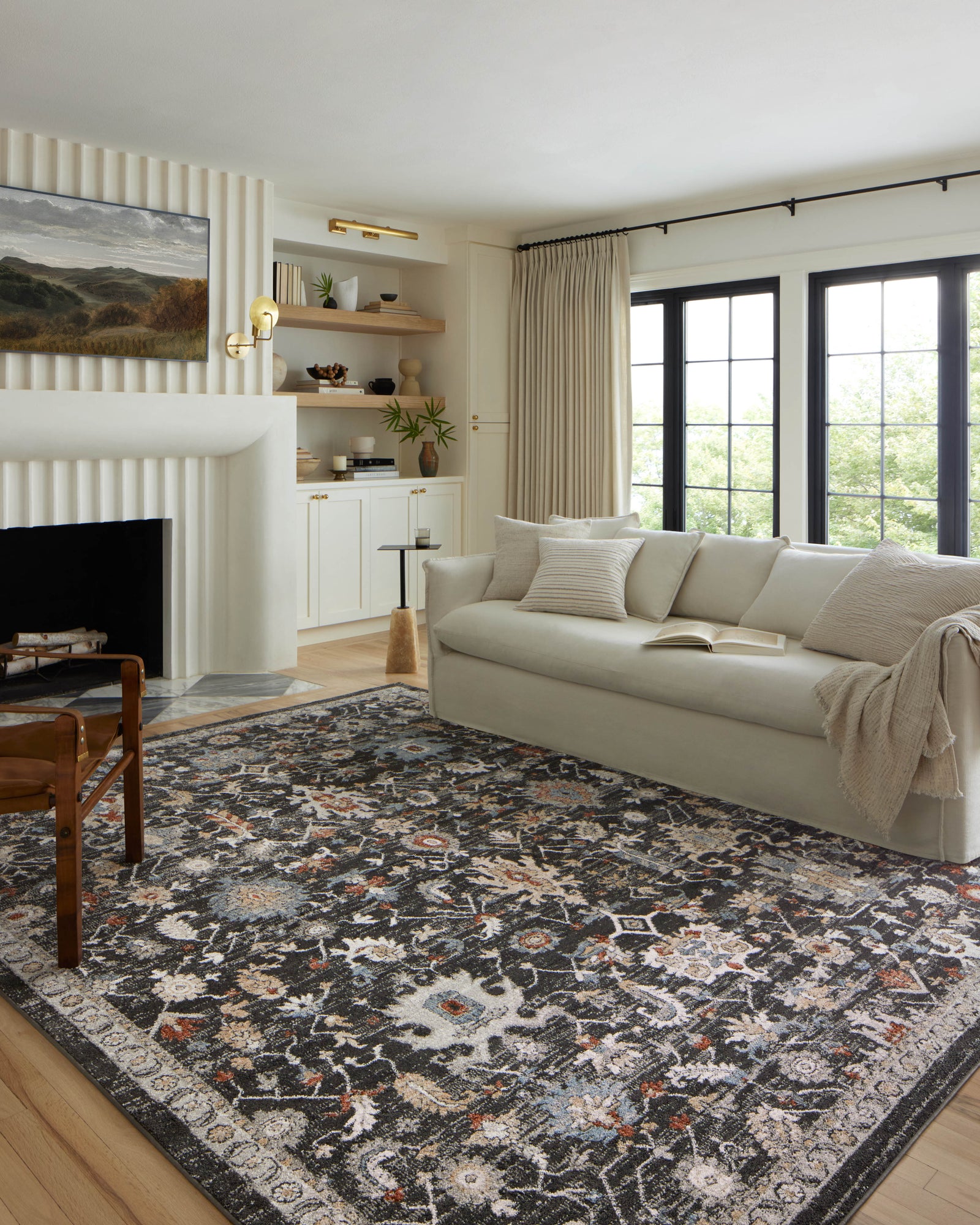 Odette Charcoal / Multi — a Loloi rug at Laurie Yapp Home.