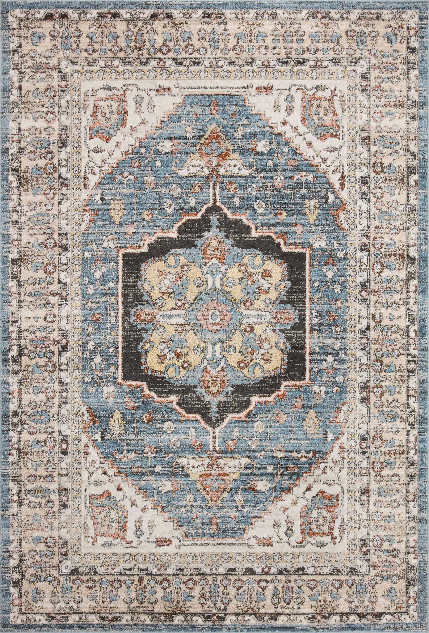 Odette Sky / Multi — a Loloi rug at Laurie Yapp Home.