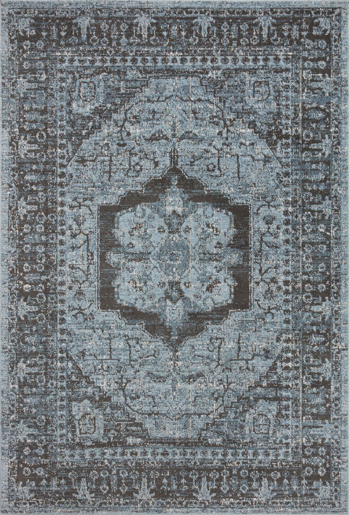 Odette Sky / Charcoal — a Loloi rug at Laurie Yapp Home.