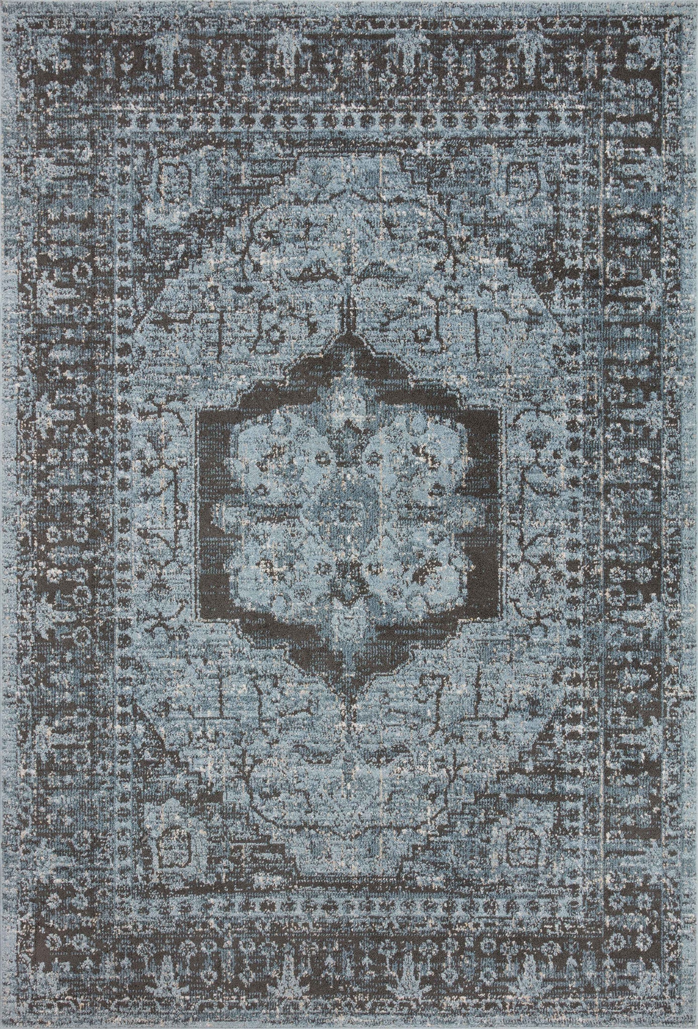 Odette Sky / Charcoal — a Loloi rug at Laurie Yapp Home.