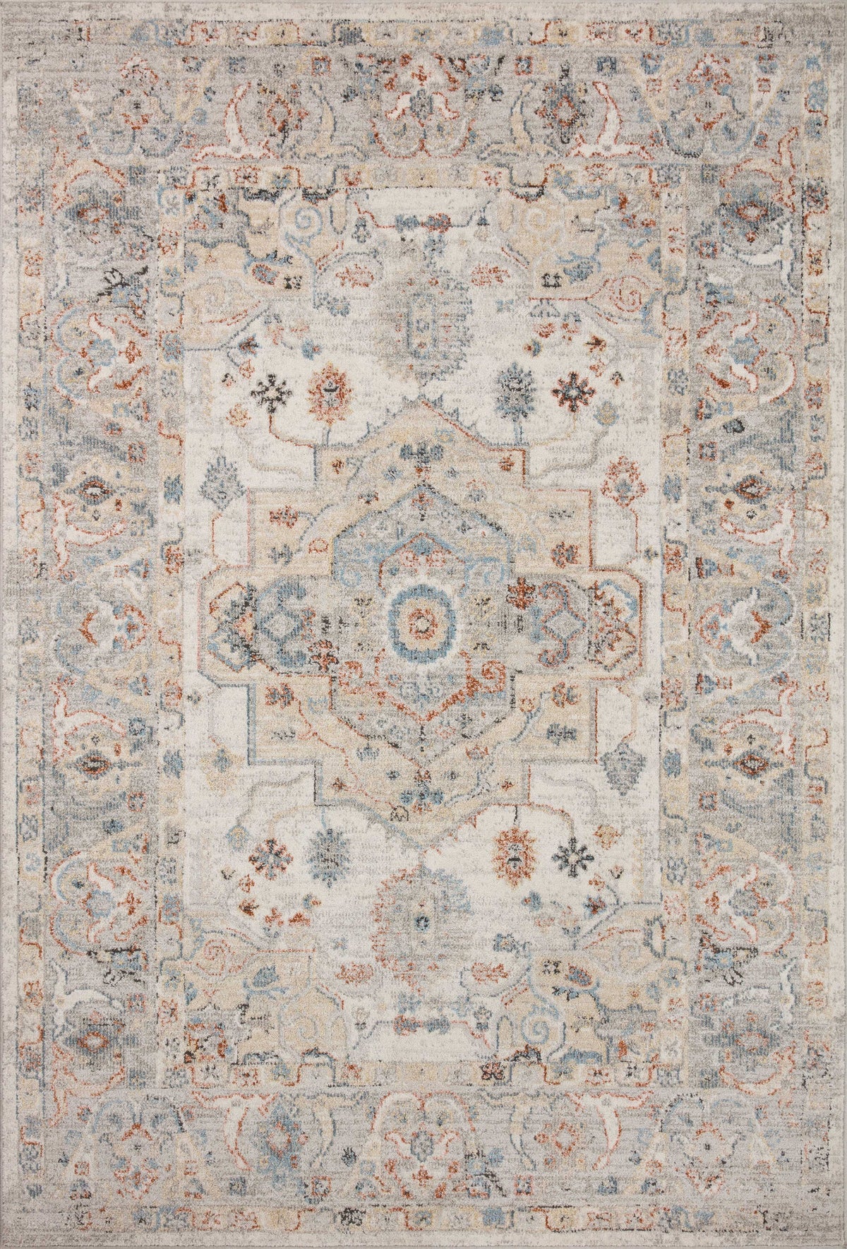 Odette Ivory / Multi — a Loloi rug at Laurie Yapp Home.