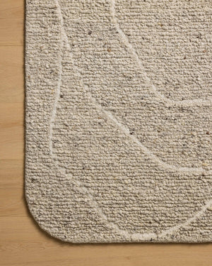 Otis Oatmeal / Ivory shown from a different angle to reveal its pattern.