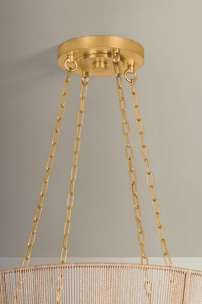 Ocean Hill Pendant shown from the front to reveal the shade shape and metal detail.