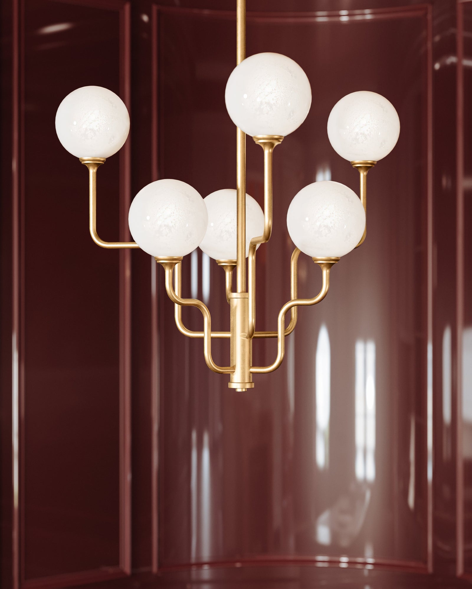 Onyx Chandelier 28" — a Corbett chandelier for dining rooms, entries, and living rooms at Laurie Yapp Home.