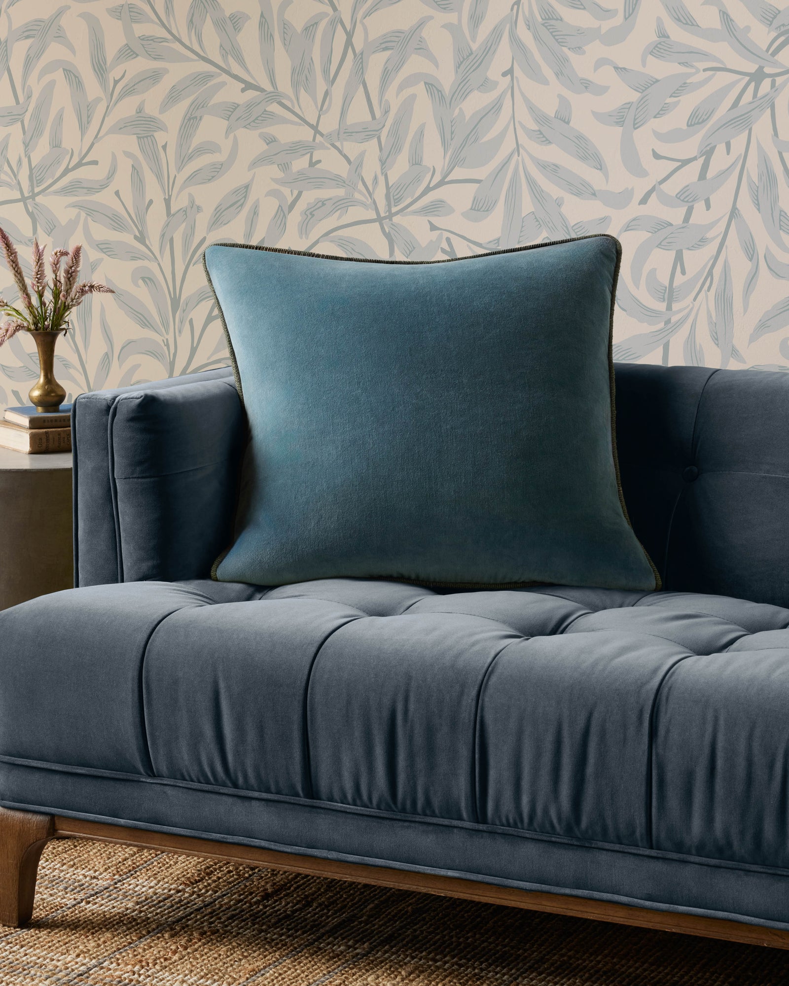 Liza Blue Pillow — a Loloi pillow at Laurie Yapp Home.