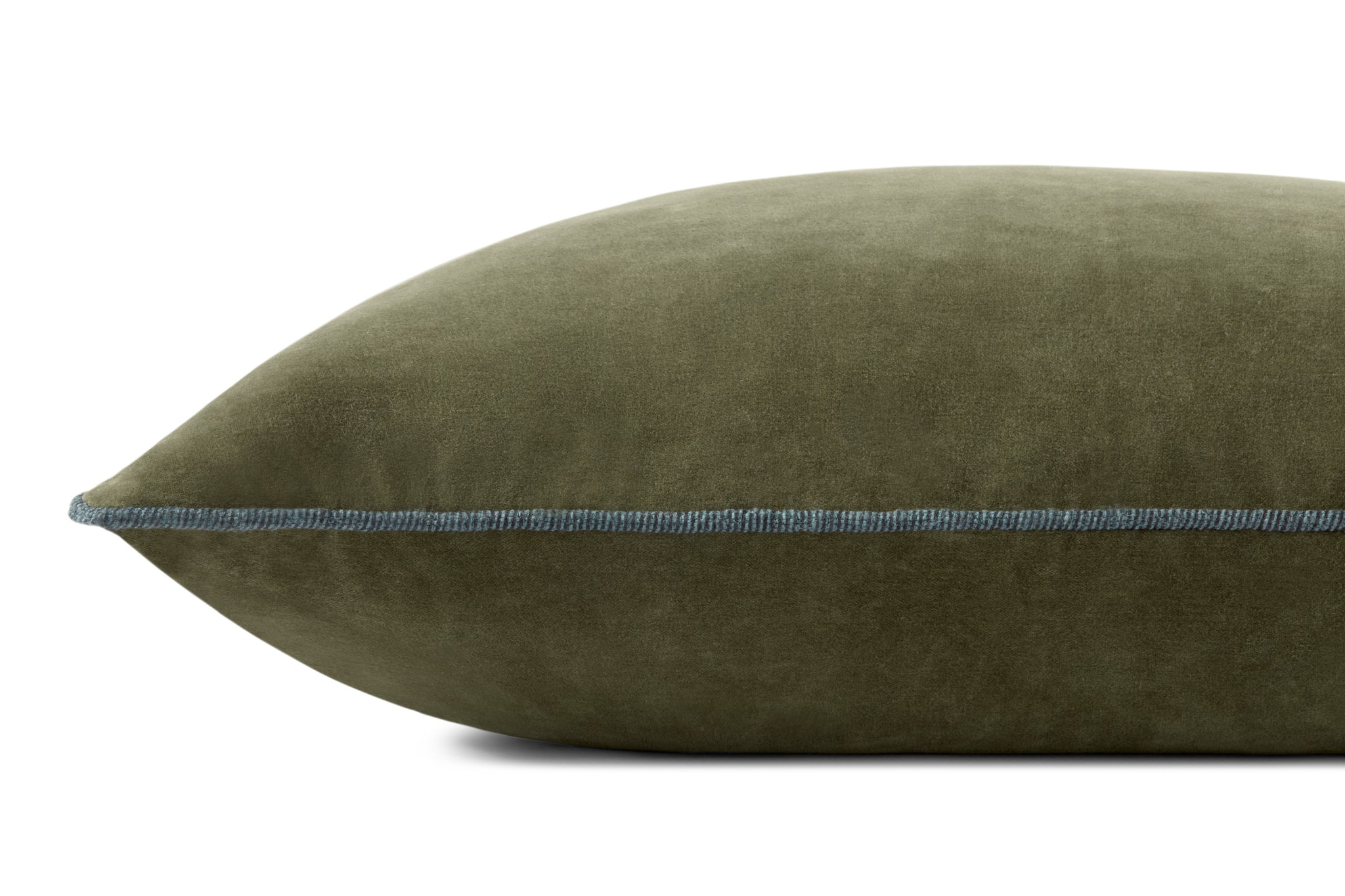 Liza Green Pillow shown from another angle.