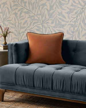 Liza Rust Pillow shown from another angle.