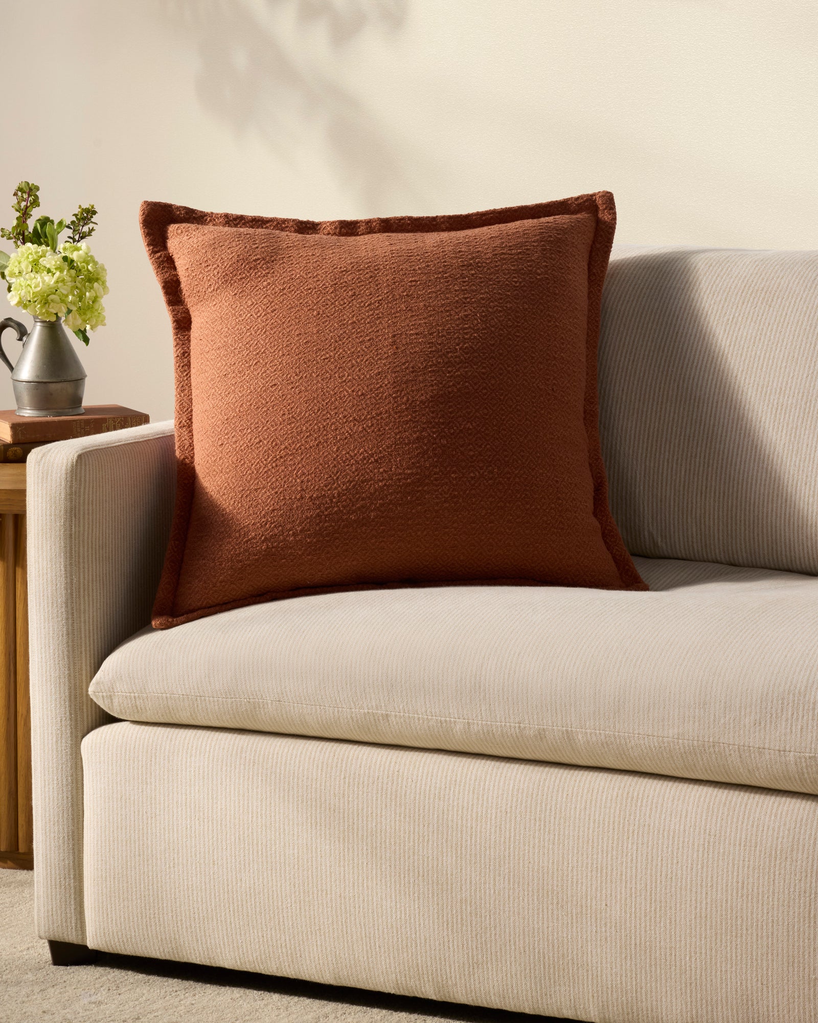 Morris Orange Pillow — a Loloi pillow at Laurie Yapp Home.