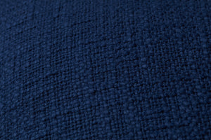 Navy Pillow shown from a different angle to reveal its pattern.