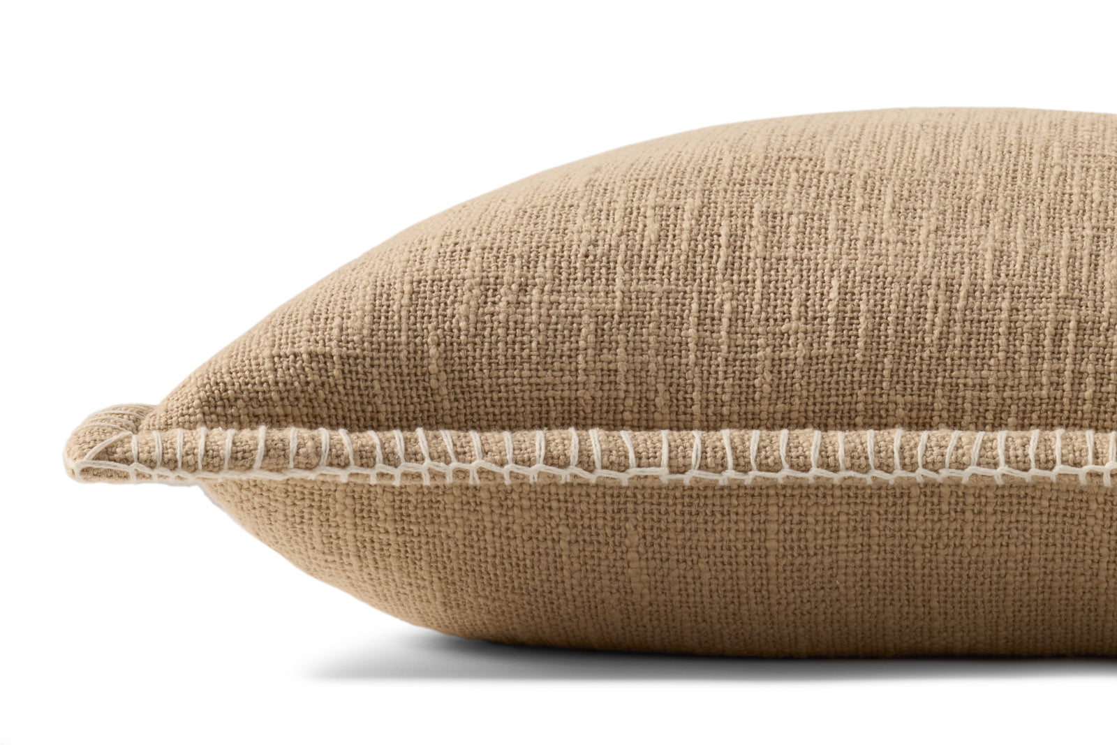 Tan Pillow (Pattern 1) — a Loloi pillow at Laurie Yapp Home.