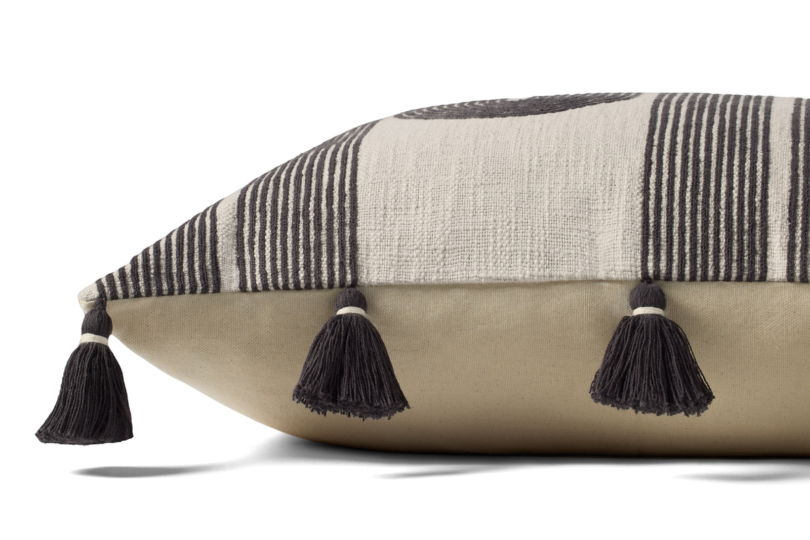 Black / Grey Pillow — a Loloi pillow at Laurie Yapp Home.