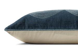Navy / Blue Pillow shown from another angle.