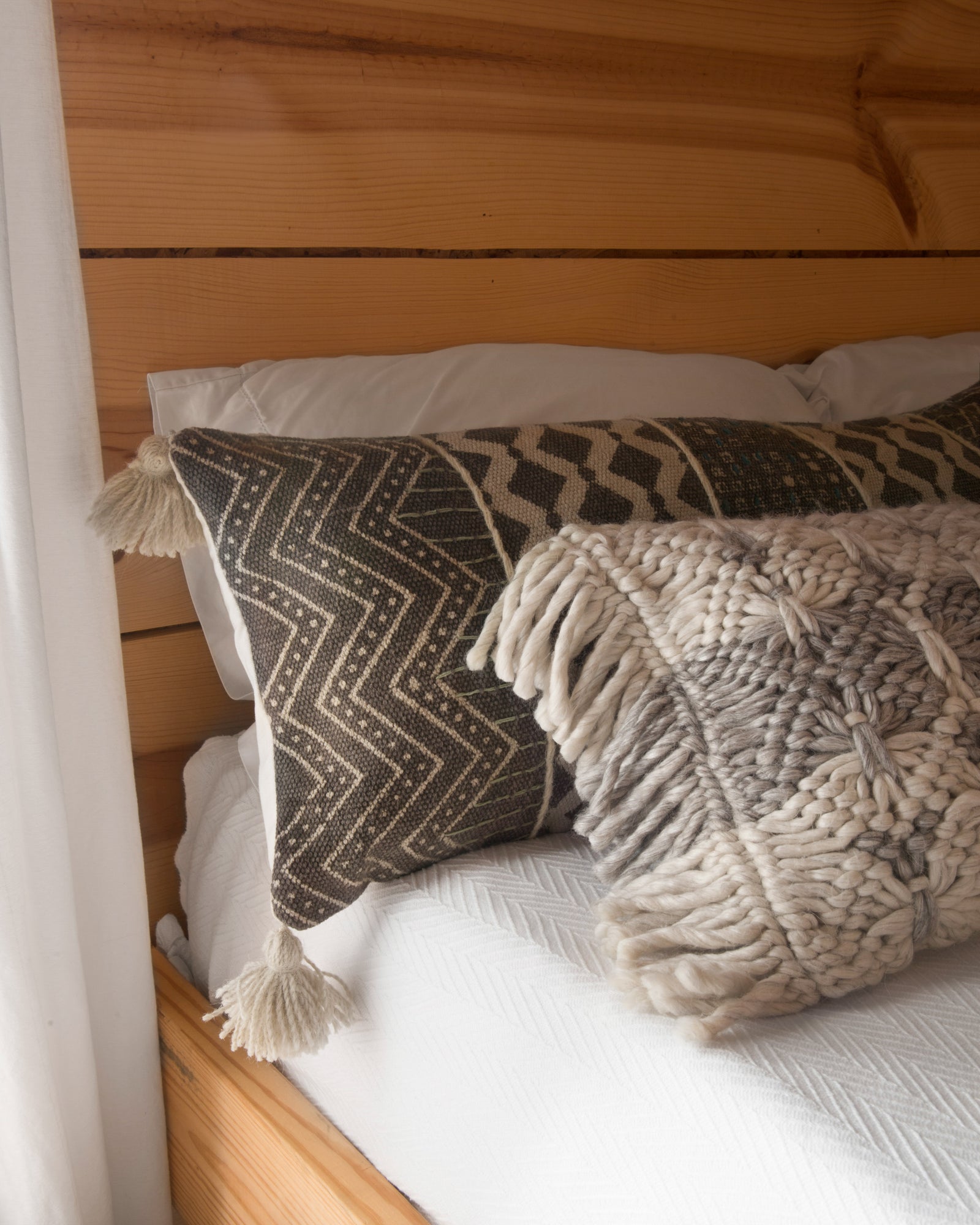Grey / Multi Pillow (Pattern 1) — a Loloi pillow at Laurie Yapp Home.