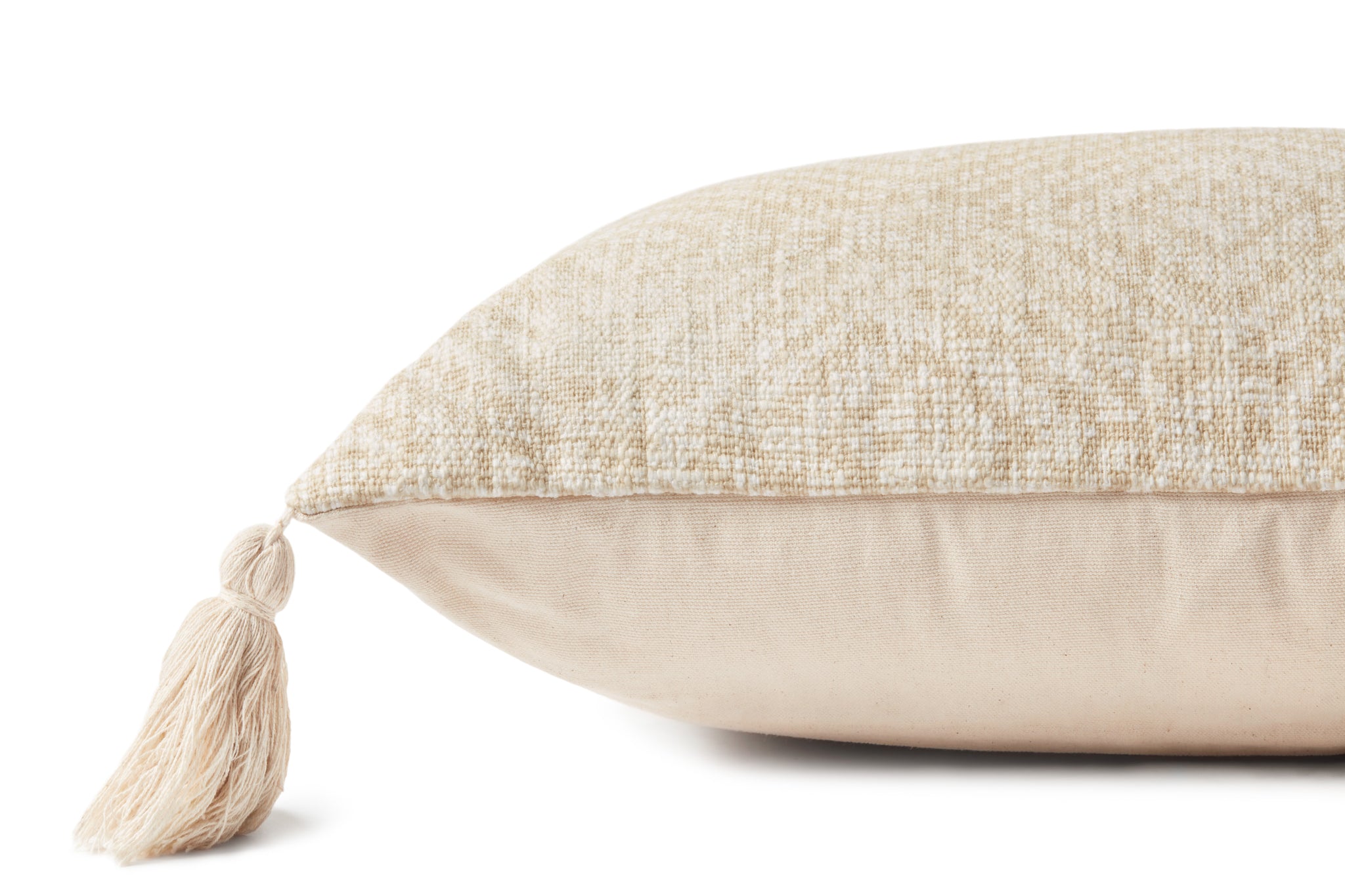 Ivory Pillow (Pattern 3) shown from another angle.