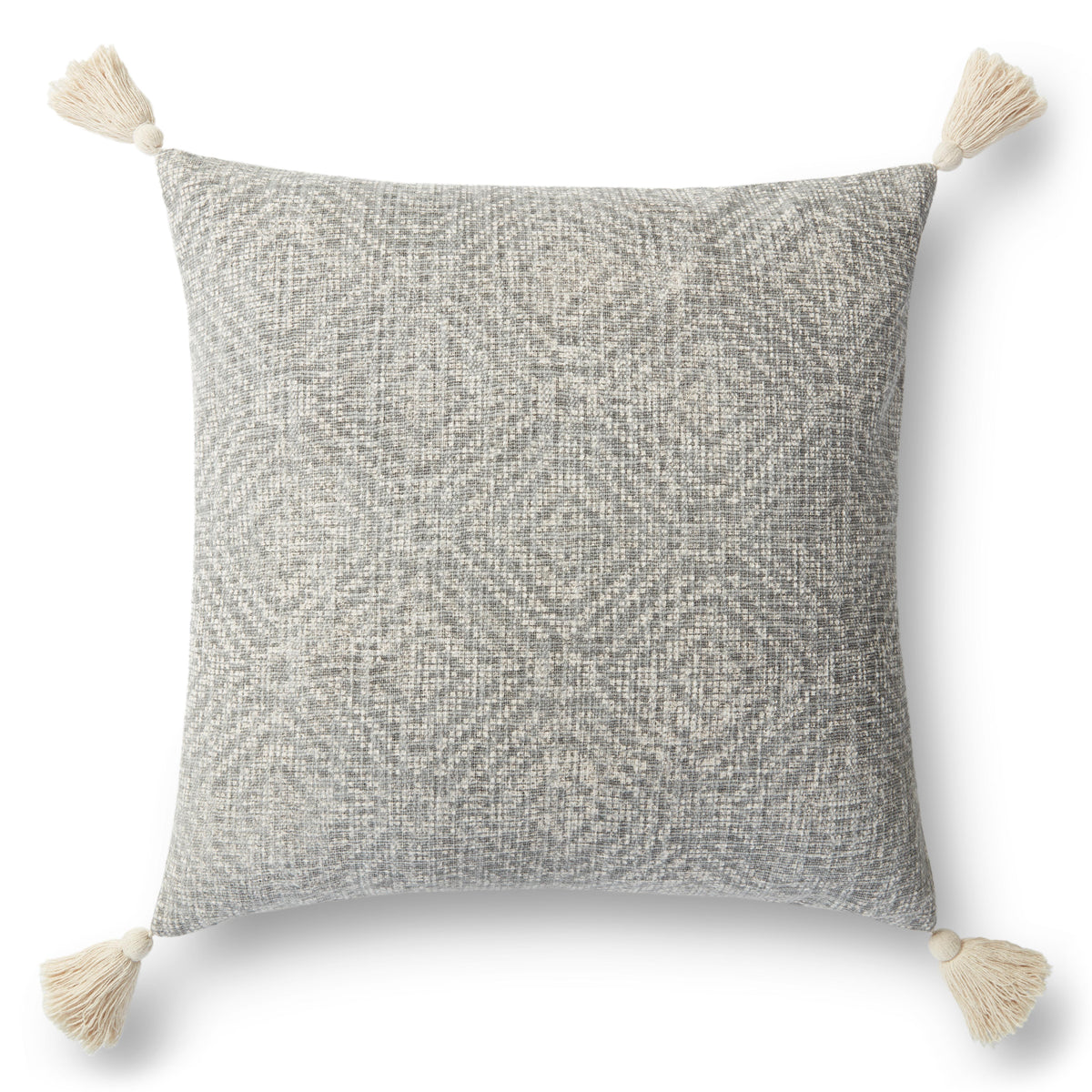 Lt Grey Pillow (Pattern 1) — a Loloi pillow at Laurie Yapp Home.