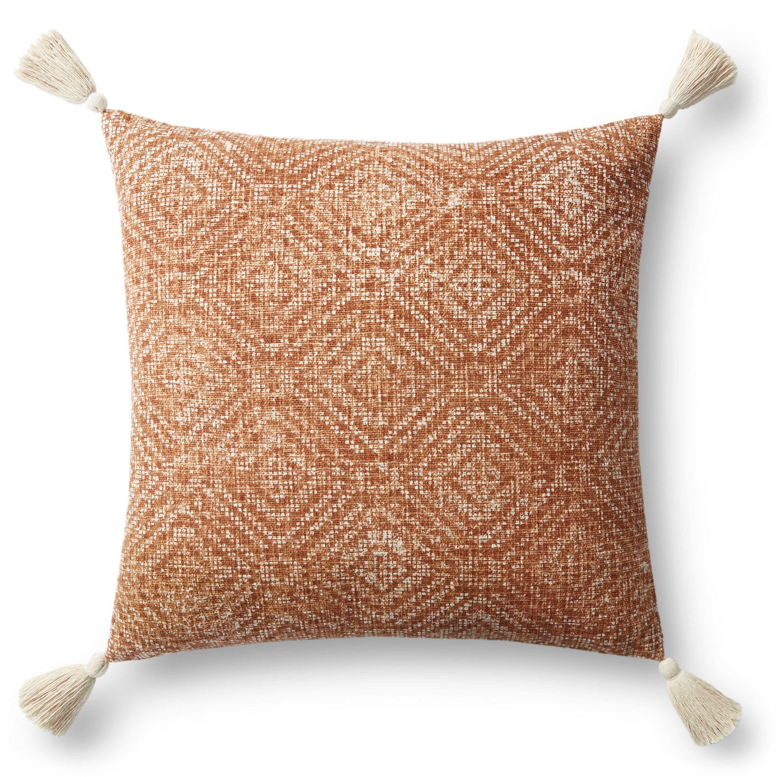 Orange Pillow (Pattern 1) — a Loloi pillow at Laurie Yapp Home.