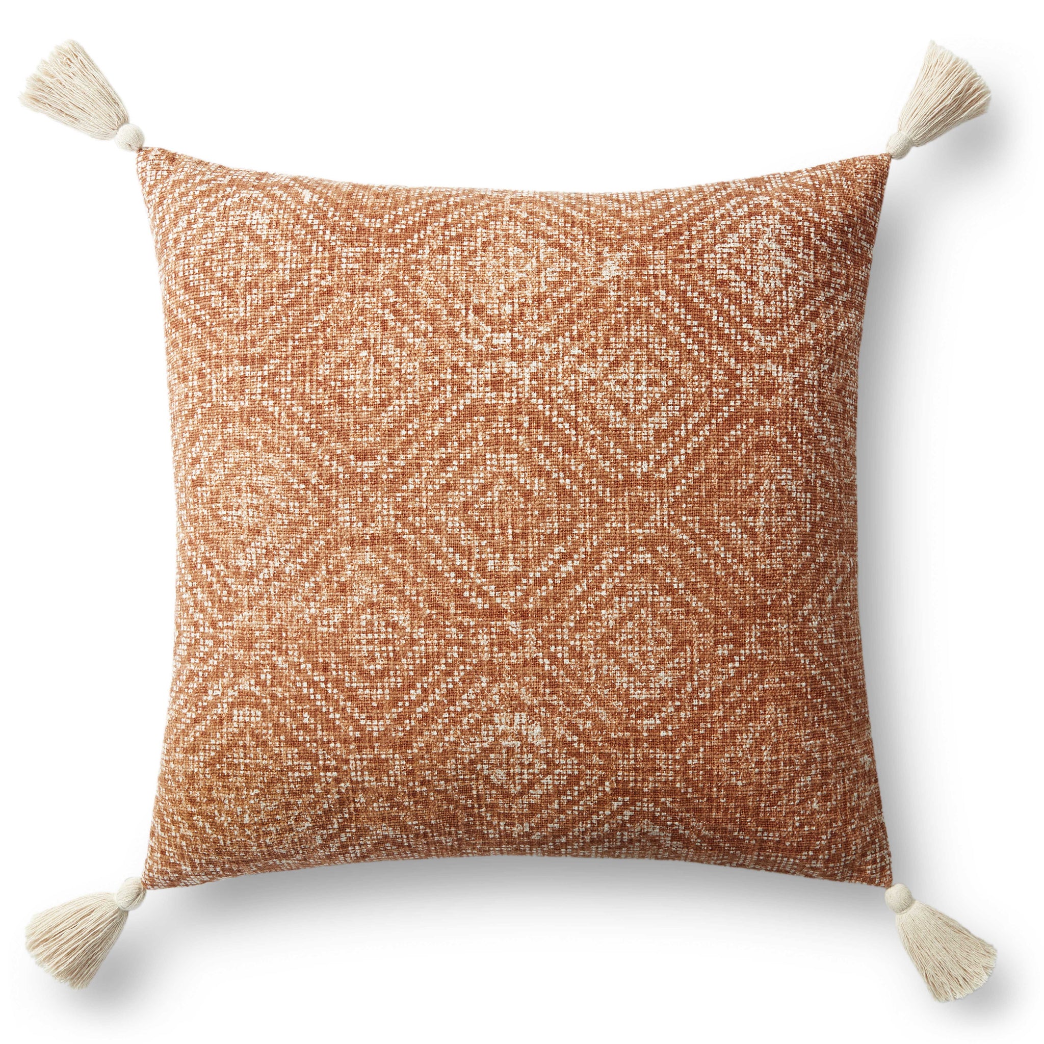 Orange Pillow (Pattern 1) — a Loloi pillow at Laurie Yapp Home.
